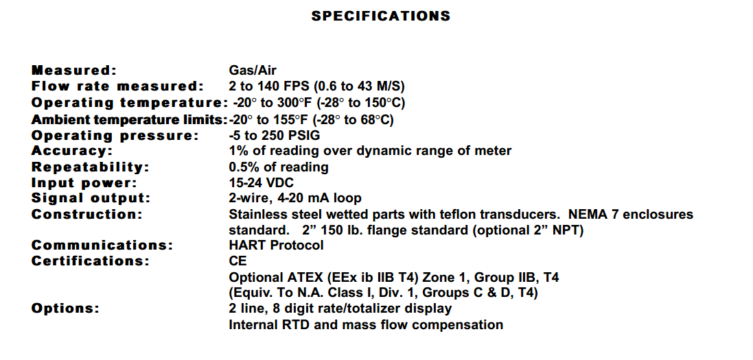 插入式進氣質(zhì)量流量計